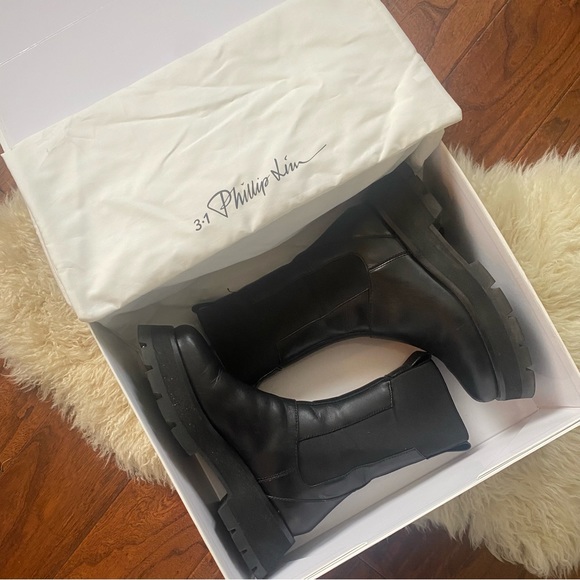 3.1 phillip lim ‘kate’ platform combat boot, size 8.5 - Picture 2 of 7